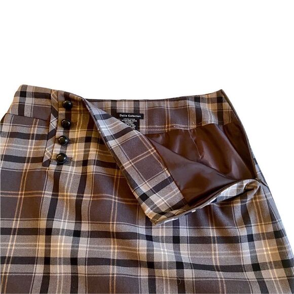 EUC Dahlia Gray Plaid Pencil Skirt - Picture 4 of 7